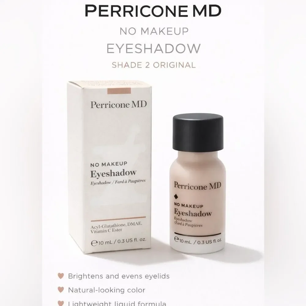 Perricone MD No Makeup Eyeshadow Shade 2 Original 10mL Full Size. NIB!